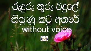 Ruduru Thuru Wadule Karaoke (without voice) රුදුරු තුරු වදුලේ