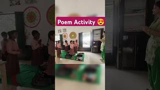 Poem Activity 👍Pls like&Subscribe #ytshorts #activitysession #poemactivity #school #classactivity