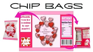 Beginner Chip Bag Template in MS Word - Chip Bags