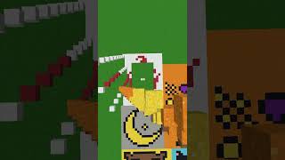 Minecraft Christmas Pixel Art - Campfire #shorts