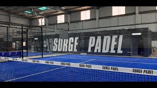 Indoor artificial grass installation - Surge Padel