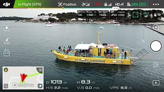 Croatia Poreč - Mavic Pro HUD display