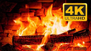 Beautiful Christmas Fireplace 2024 for Relaxation🔥4K Fireplace Burning Logs & Crackling Fire Sounds