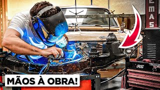 Dia de Corte PLASMA na CARAVAN V8!?😱 Suportes do MOTOR e muitos avanços!?🤘