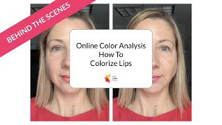 Online Color Analysis Training - Colorizing the Lips