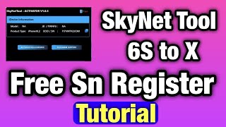 iCloud Bypass Tool For iOS15 to iOS 16.5 Free 2023 | Free SkyNetTool - Activator 6S TO X |