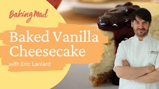 Eric Lanlard's baked vanilla cheesecake