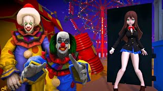 Anime Girls Clown Horror Gameplay II Anime Girls Clown Horror Walkthrough II Clown Horror Gameplay