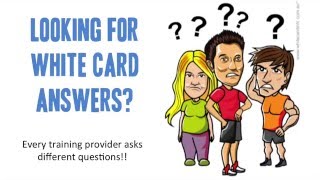 White Card Answers. Let's See if We Can Help