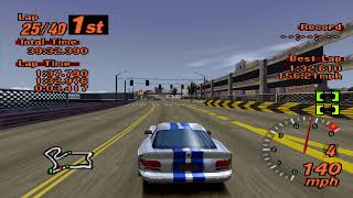 Gran Turismo 2 (60fps) - Endurance Race: Seattle Circuit 40 Laps / Dodge Viper GTS