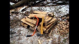 Продолжаем заготавливать дерево - дубовый и липовый валежник