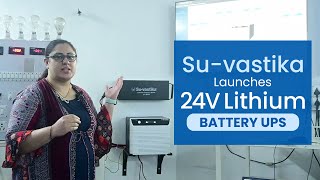 Su-vastika's Powerful wall mounted 2.4 KW Lithium-ion based UPS Combo