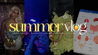 summer vlog: balancing college & personal life, jhenè concert, friends, vacay haul & more