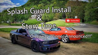 Splash Guard Install and Story Time.