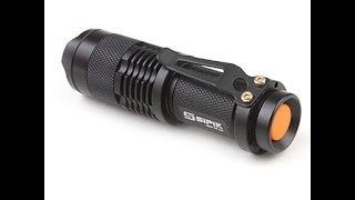 SIPIK SK68 Flashlight Unboxing/Review