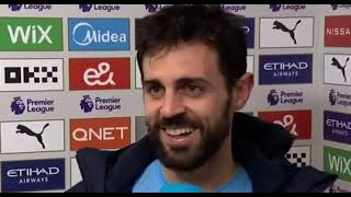 Manchester City 2 - Newcastle  0 | Bernardo Silva Full post match Interview