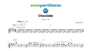 Partitura "Chocolate" Jesee y Joy