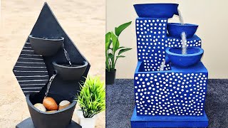 DIY Amazing Beautiful Top 2 Indoor Tabletop Waterfall Fountains | Best Cemented Waterfall Fountains