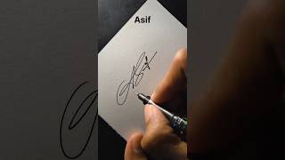 Asif name signature style #asignature #signoartist #signature