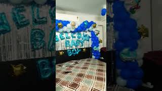 welcome baby decoration idea#welcome baby decoration Idea at home #birthday #ballondecor #birthday #