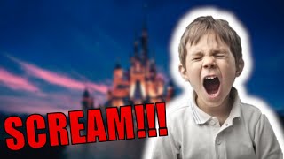 Kid Screams To The Walt Disney Intro