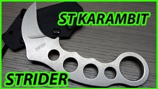 Strider Dwayne Dwyer Custom Karambit ST Steve Tarani Knife Review