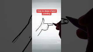 How to draw a hand pointing #subscribe #drawing #trending #art #viral #youtube #3d #howtodraw