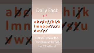 The Hawaiian alphabet has... #hawaii #vacation #world #facts