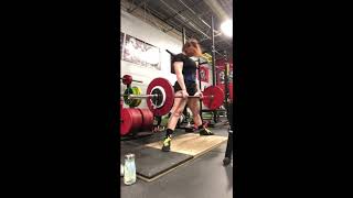 Deadlift, 5 reps, 70%, 85 kg