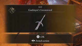 Godslayer's GreatSword Location ELDEN RING