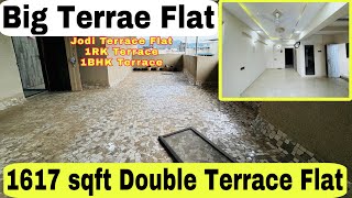 इतना बड़ा टेरेस फ्लैट अपने नहीं  देखा होगा 1BHK-1RK  Terrace Flat For Sale #terraceflat  7400266244