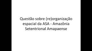 Amazônia Setentrional Amapaense - Rede Urbana Amapaense