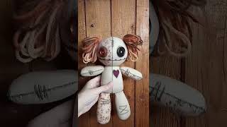 Handmade Doll 🖤 #smallbusiness #sewingprojects