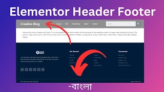 Elementor custom Header - Footer Design | with Elementor pro | Elementor Header Footer plugin.