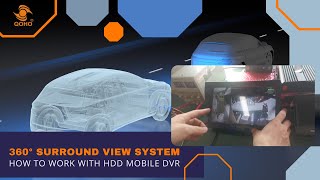 360 Bird view systems how to work with HDD Mobile DVR? #mobiledvr #360birdview