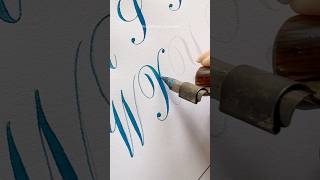 The Basics of Beautiful Copperplate Handwriting! 💫 #shorts #copperplate #nhuandaocalligraphy