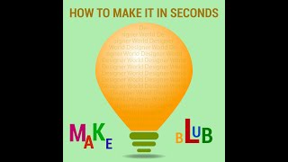 How to Make Blub in few second Adobe Illustrator cc 2021 #DesignerWorld