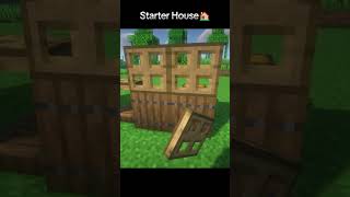 Easy Starter House #minecraft #shorts #viral