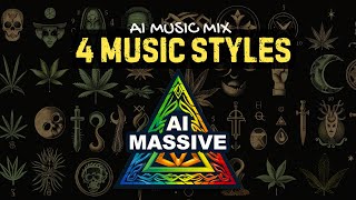 Who Made This? AI Music Mix (4 styles of music)