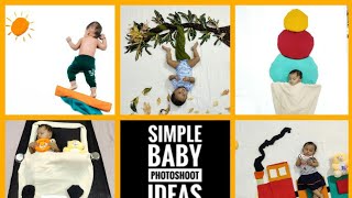 Different creative baby photoshoot ideas at home | Part 9