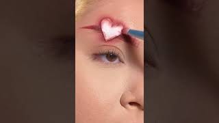 Heart brows 😱 #shortvideo #viral #makeover #makeup