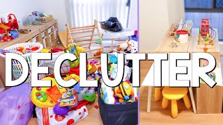 Toy declutter and playroom organization | Clean with me - cleaning motivation