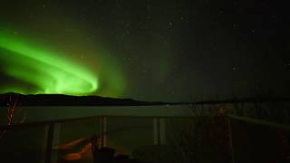 Aurora Borealis Northern Lights from Yukon in April Timelapse