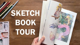 Mixed media SKETCHBOOK TOUR - Took almost 2 years to finish!