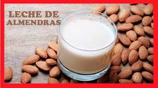 🔴 Cómo hacer LECHE DE ALMENDRAS 👀 | Leche Vegana, Bebida Vegetal 【COCINA FACIL】 #lechedealmendras