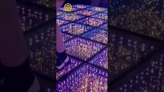 LED 3D mirror starry dance floor for wedding party #dancefloor #dj #party #event #bar #events