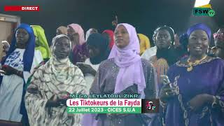 Mouhamed zeynab Zakir aux Mega Leylatoul Zikr Organisé par les Tiktokeurs de la Fayda CICES 2023