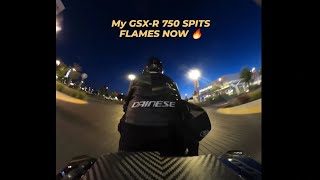 GSX-R 750 Raw Sound🔊🔥/ Bike Night Foolery #bikelife #gsxr #bikenight