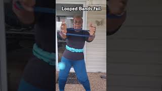 Looped Bands Fail 😆 #infinityhoopworkout #laughatyourself #hulahoopexercise #bloopers #funny