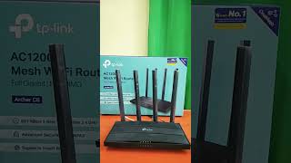 TP Link AC 1200 Mesh Wi-Fi Router - Archer C6 - Best For Home Use